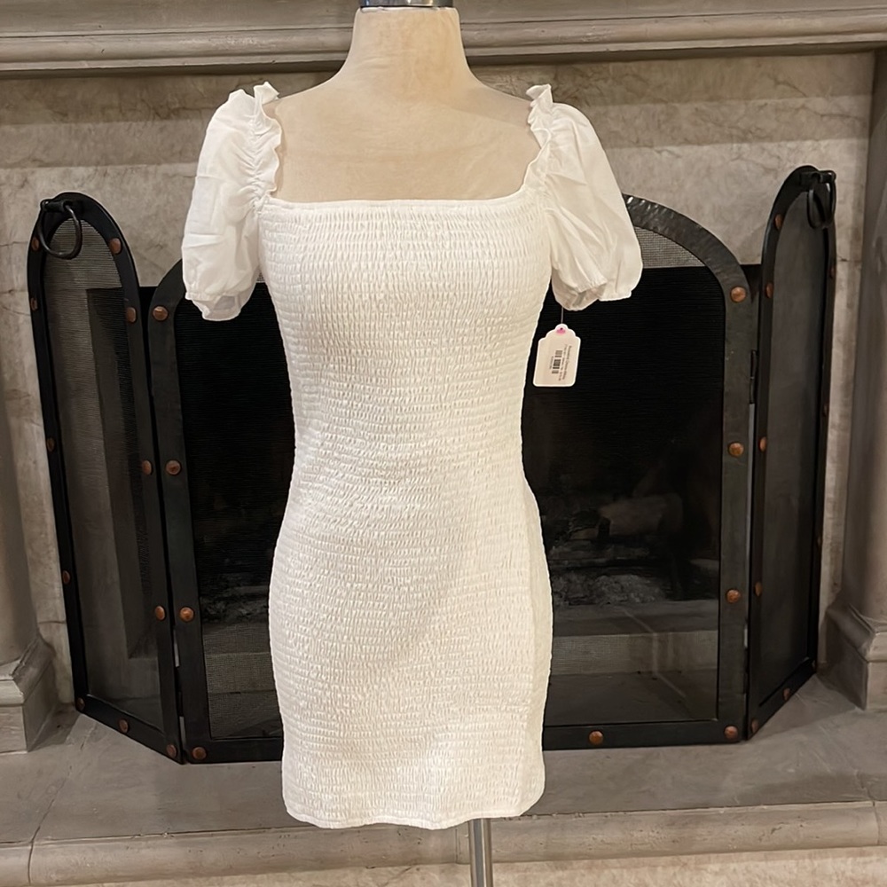 White cotton dress